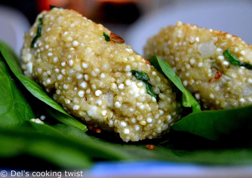 Spinach and Feta Quinoa Patties — Del's cooking twist