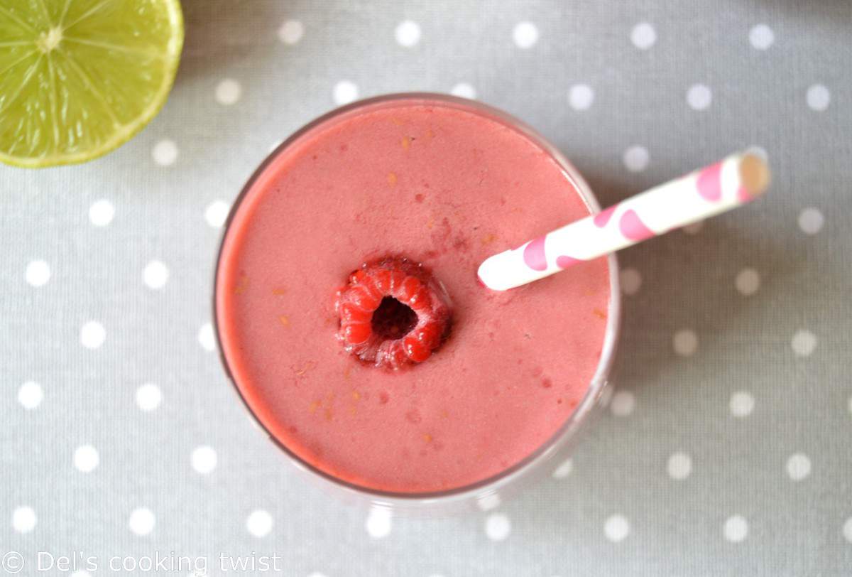 Raspberry & Coconut Milk Smoothie — Del's cooking twist