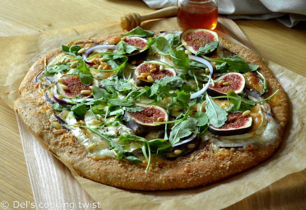 Fig & Goat Cheese Pizza with a Whole Wheat Crust Del's cooking twist