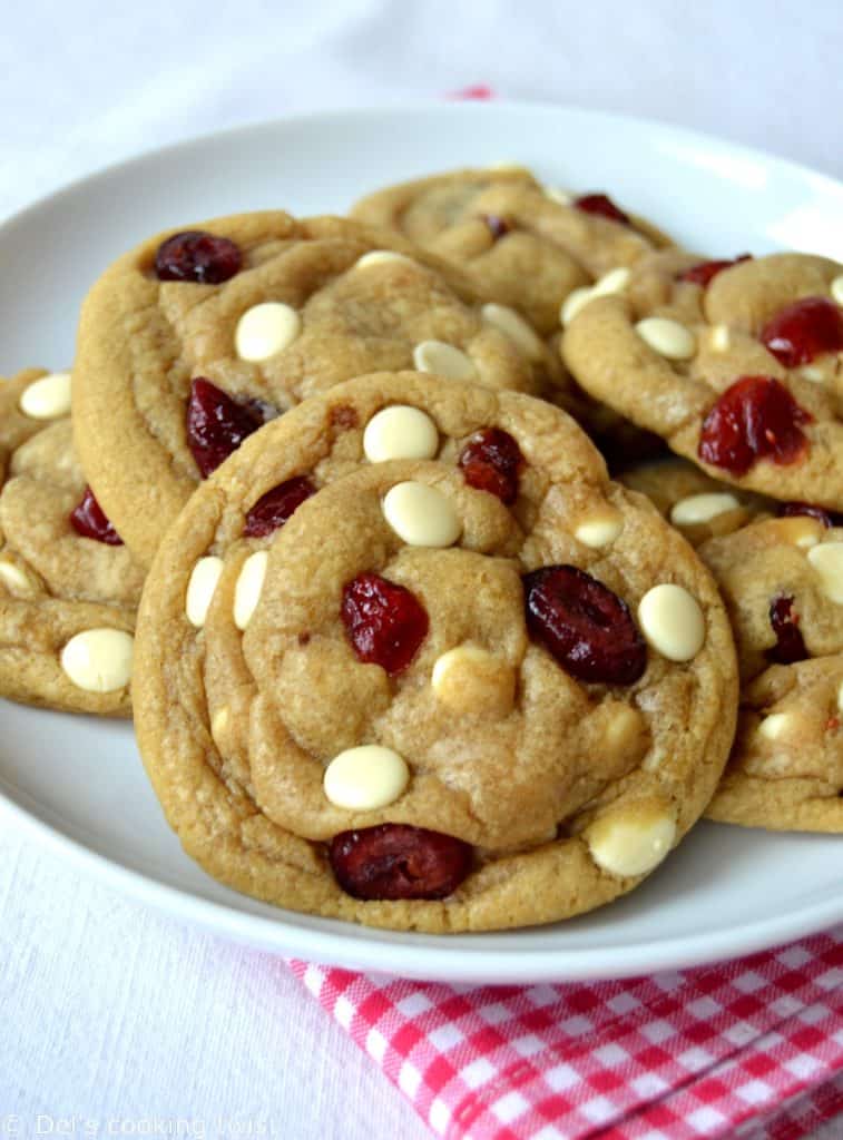 White Chocolate And Cranberry Cookies Recipe With Video