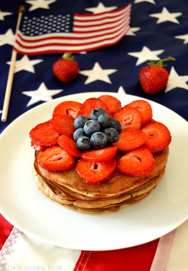 Healthy 3 ingredients firework pancakes1