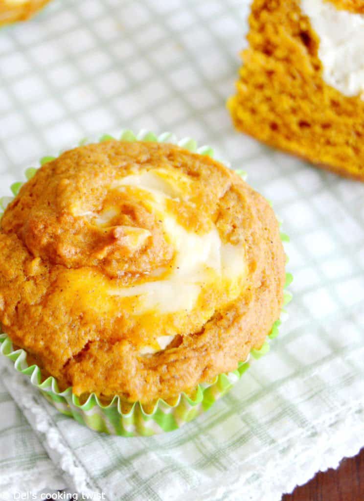 Pumpkin Cheesecake Muffins — Del's cooking twist