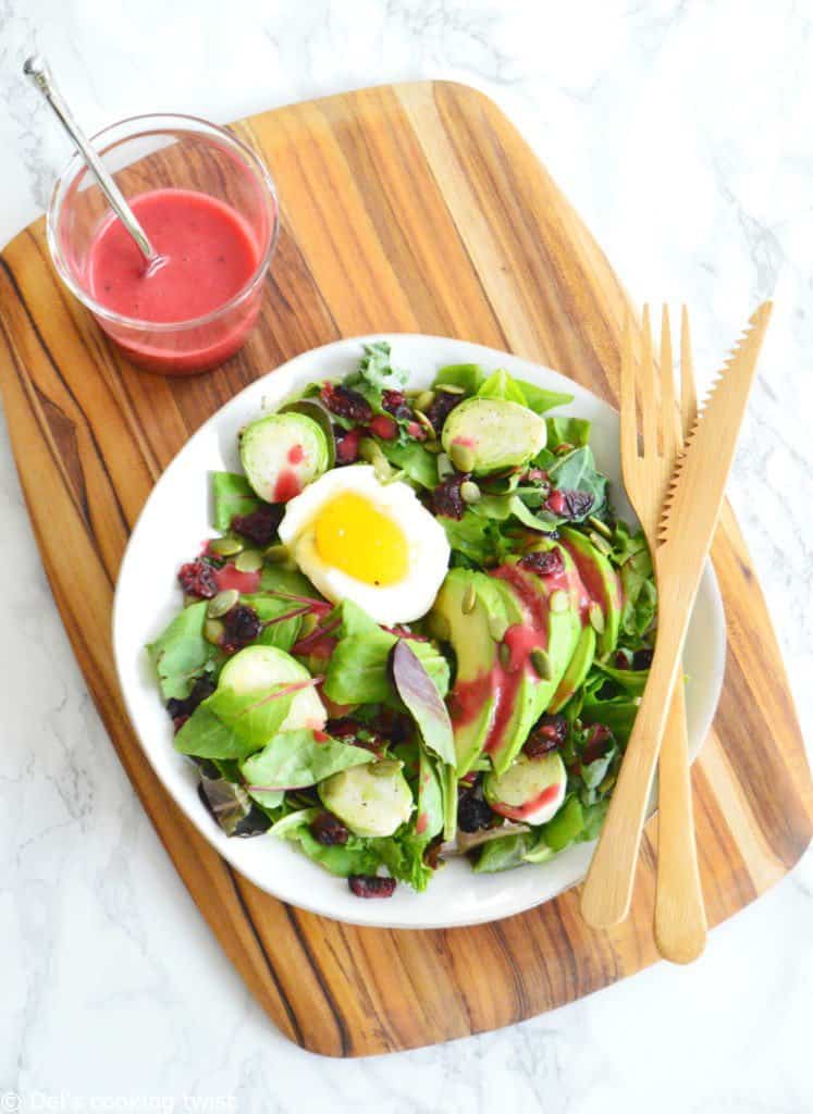 Avocado SoftBoiled Egg Salad with a Raspberry Vinaigrette — Del's
