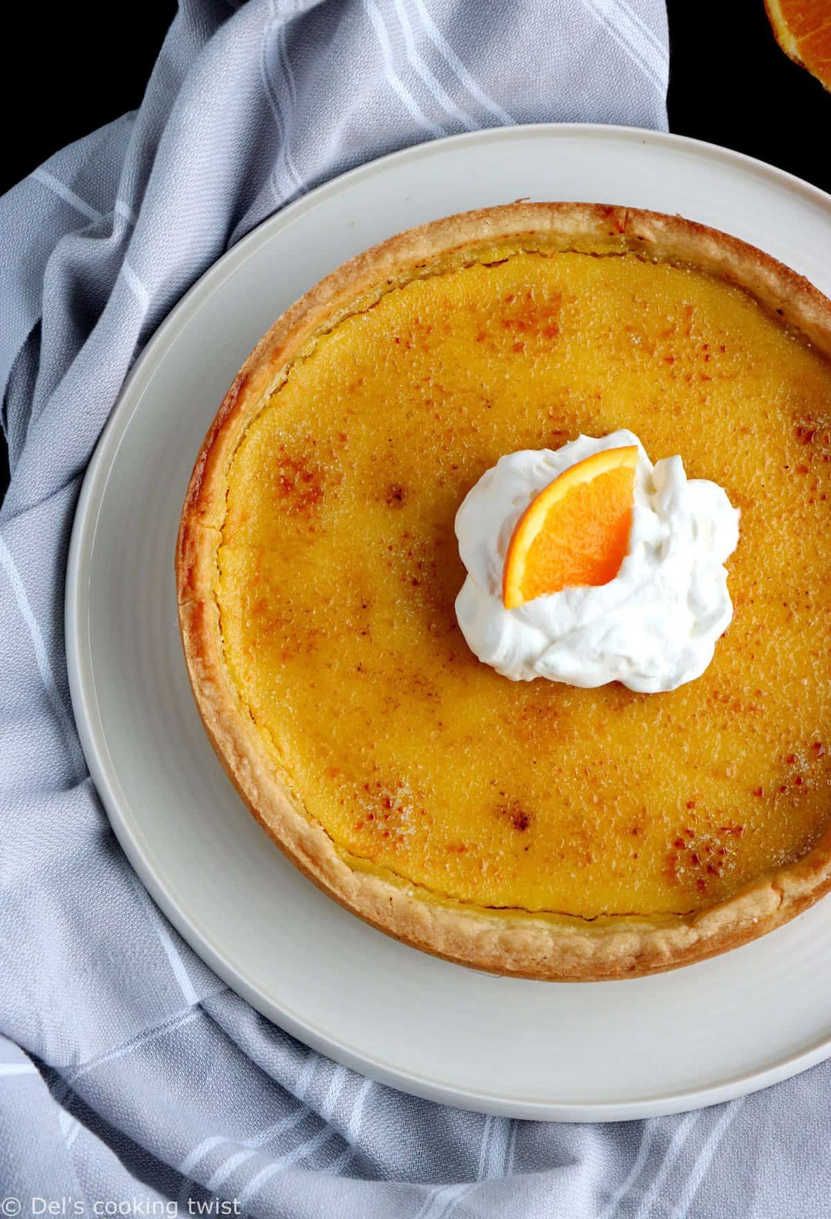 Orange Crème Brûlée Tart — Del&amp;#39;s cooking twist