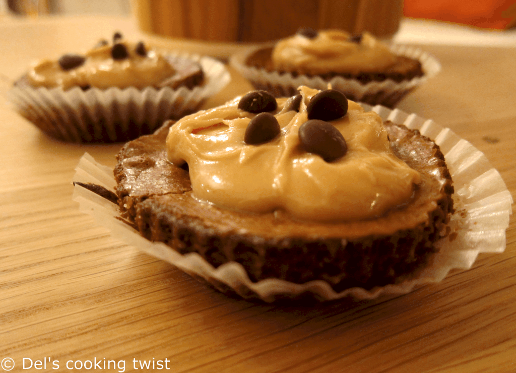 Mini oreo & peanut butter brownies