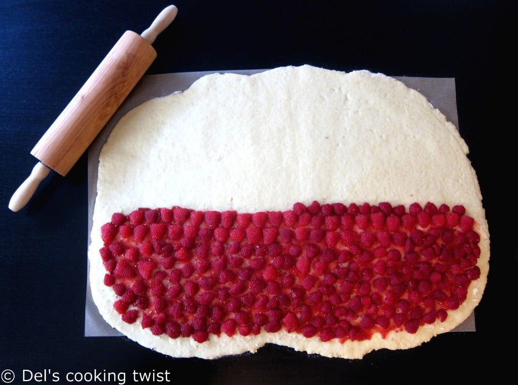 Swedish cardamom and raspberry buns_in process_1