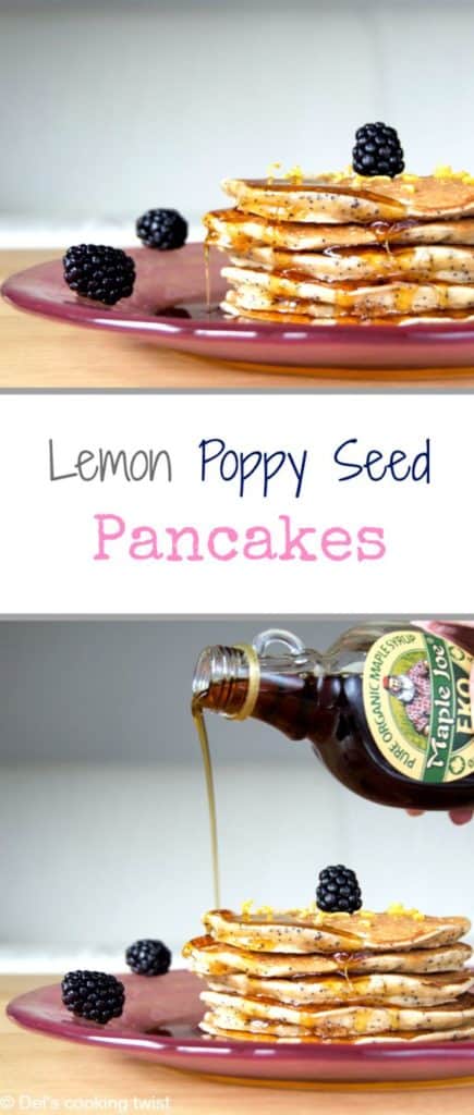 Lemon poppy seed pancakes