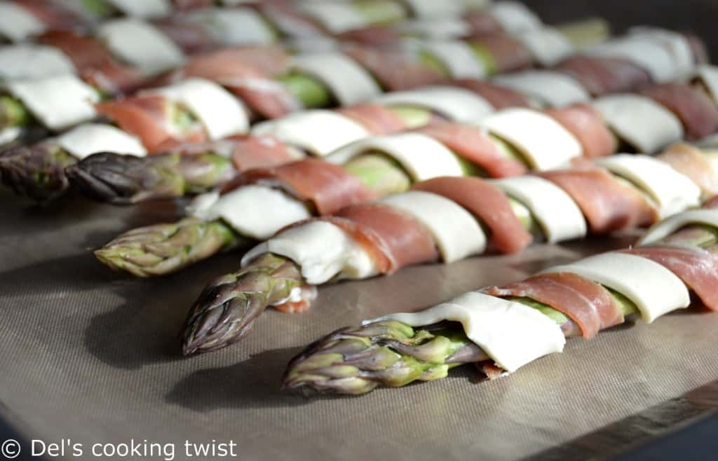 Puff Pastry & Prosciutto wrapped Asparagus