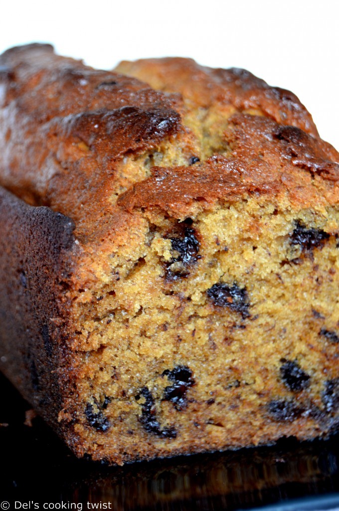 Chocolate Chip Banana Bread with Dulce de Leche