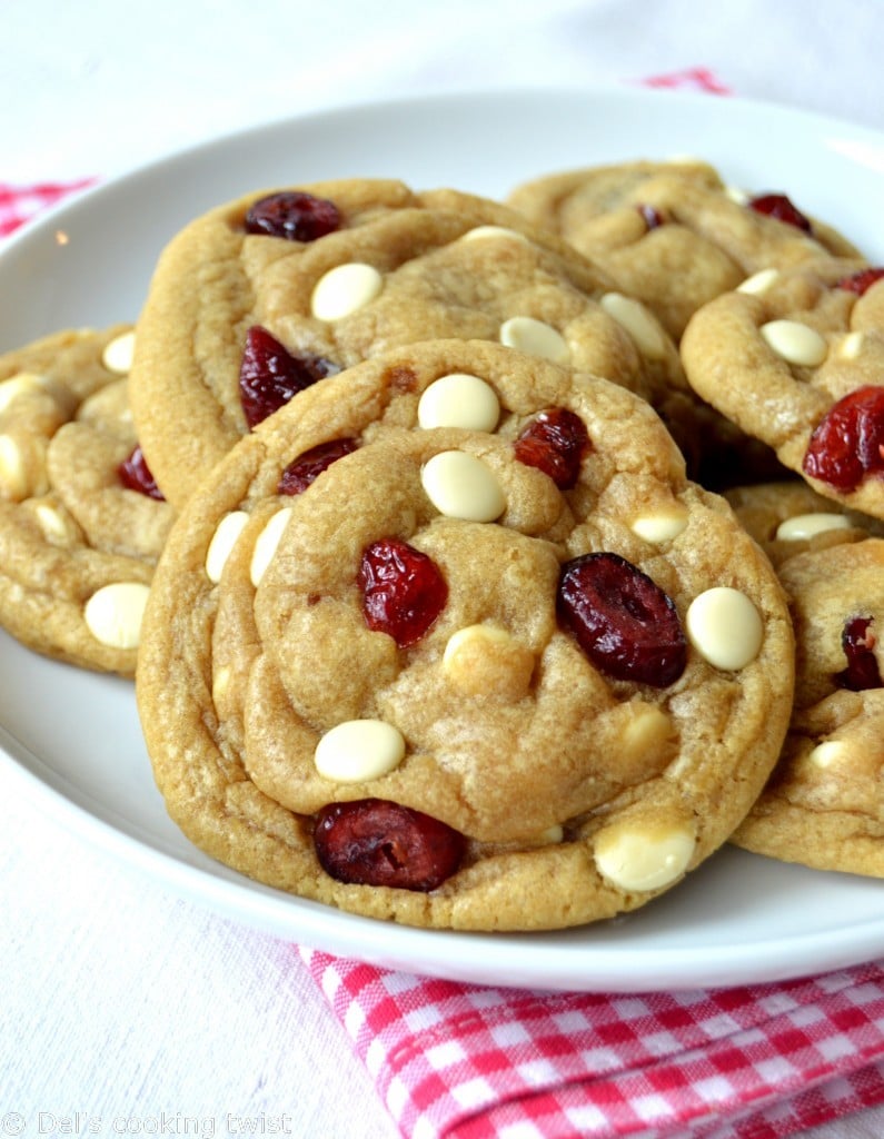 The Best White Chocolate Cranberry Cookies