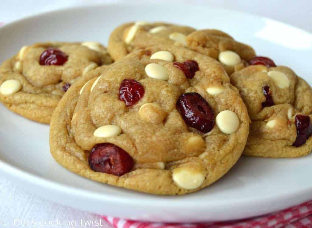 The Best White Chocolate Cranberry Cookies