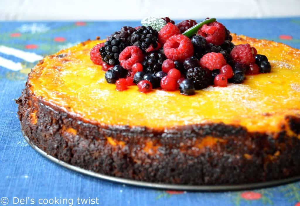 Lactose Free Saffron Cheesecake