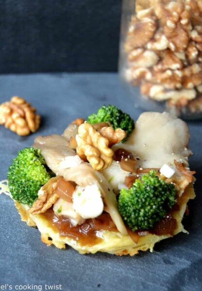 Saint Marcelin Tartlets with a Walnut Vinaigrette