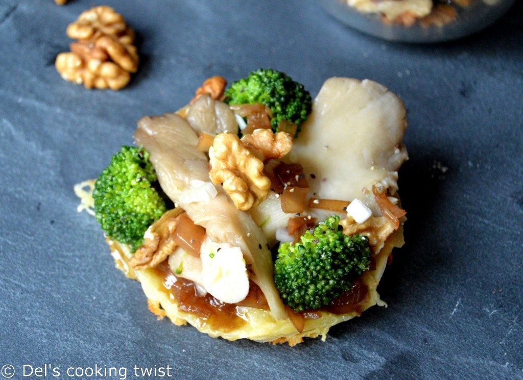 Saint Marcelin Tartlets with a Walnut Vinaigrette