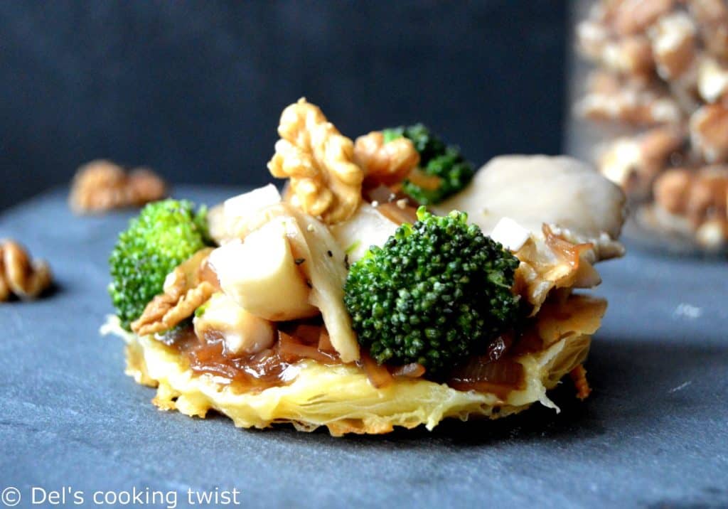 Saint Marcelin Tartlets with a Walnut Vinaigrette