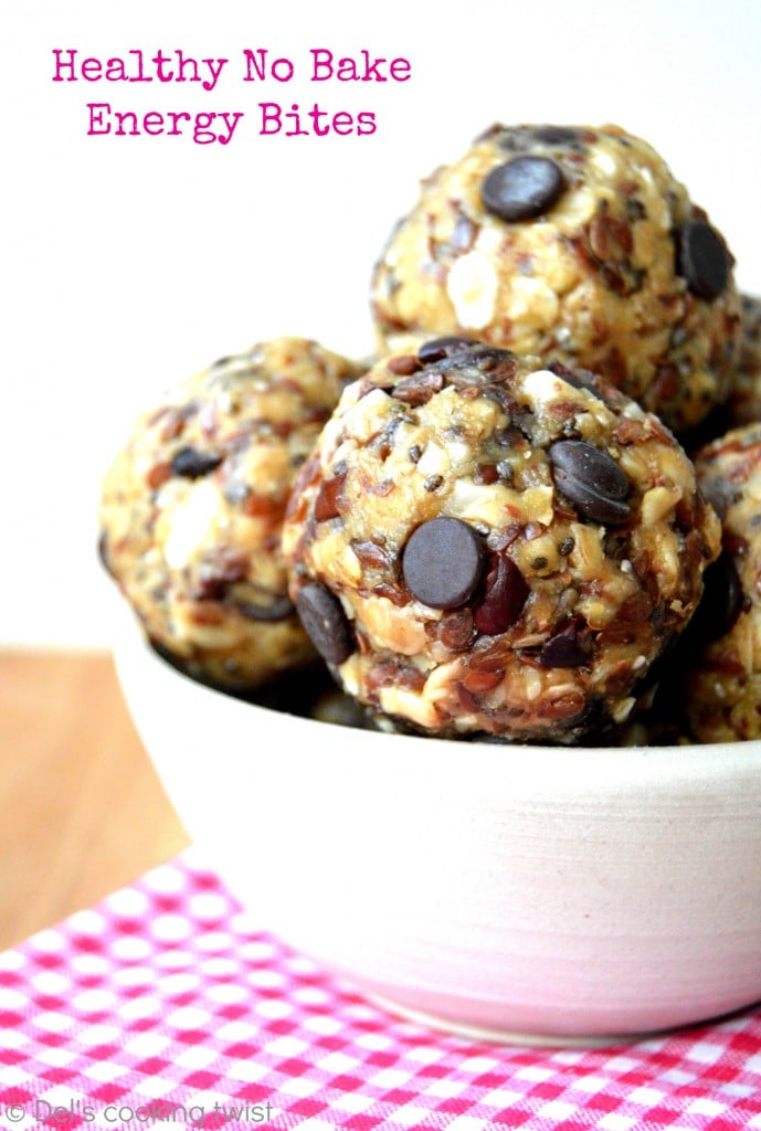 Healthy No Bake Energy Bites