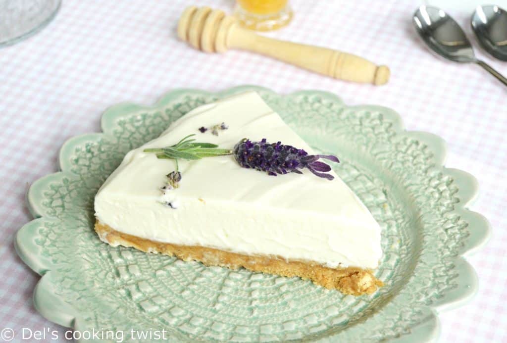 Honey lavender cheesecake