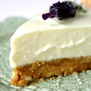 Honey lavender cheesecake