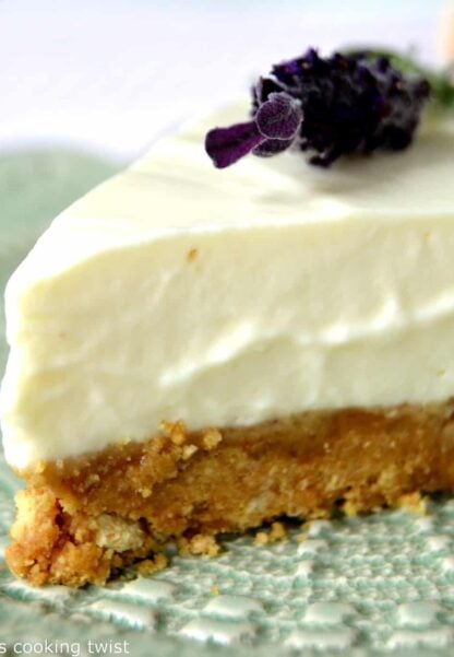 Honey lavender cheesecake