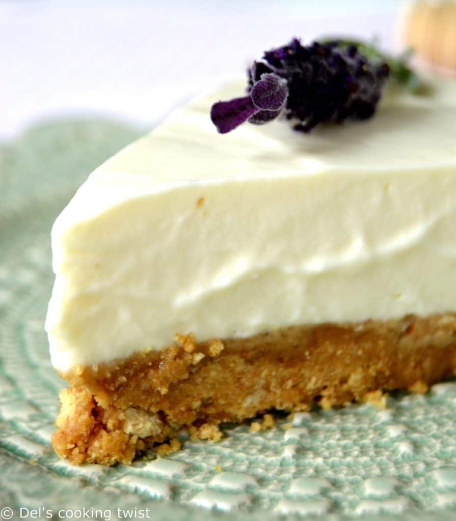 Honey lavender cheesecake