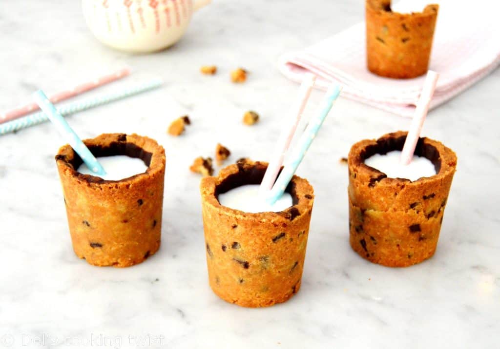 Milk and cookie cups