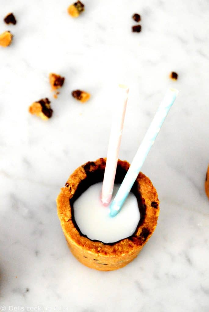 Milk and cookie cups