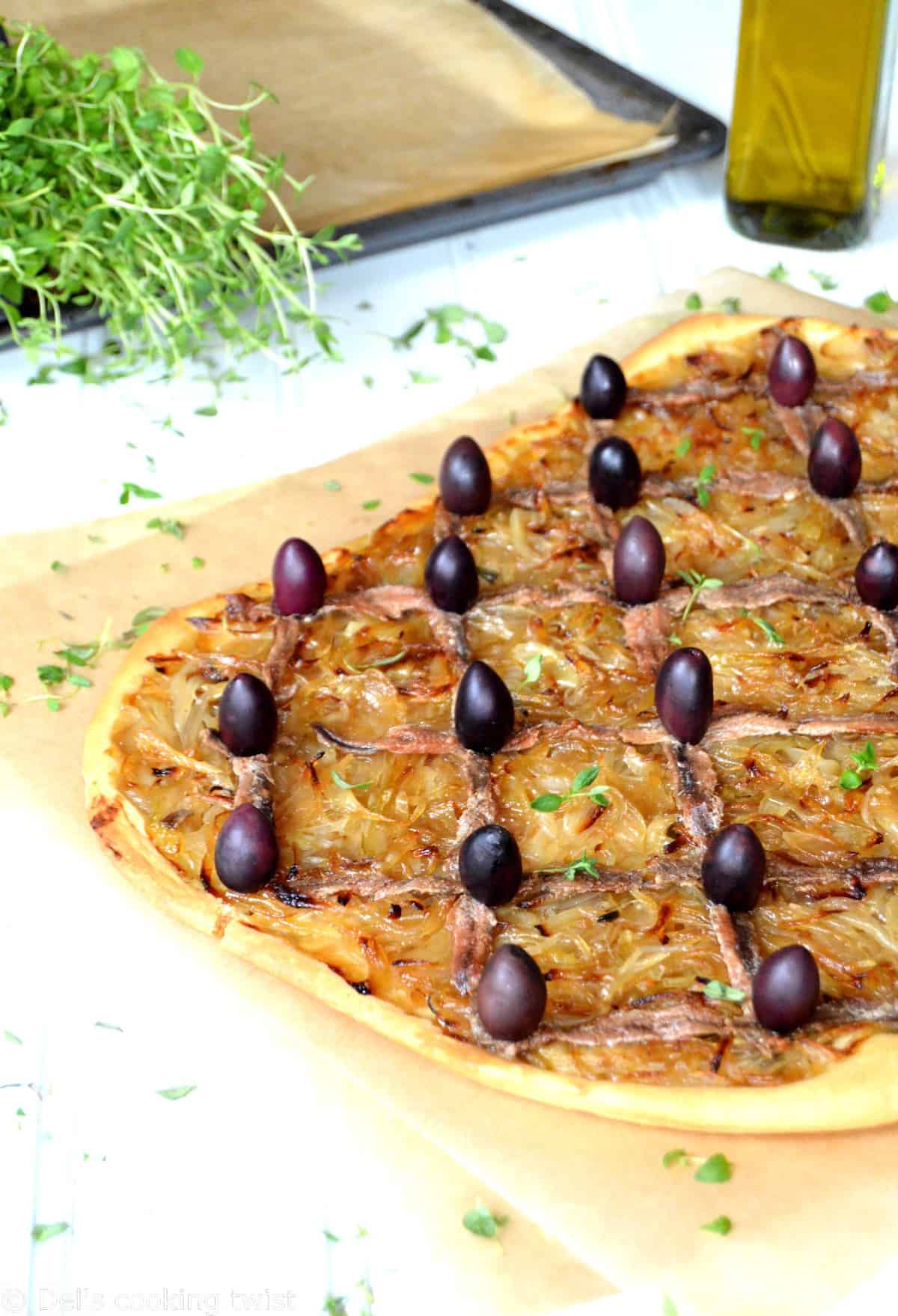 Pissaladière (Caramelized Onion & Anchovy Tart) — Del's cooking twist