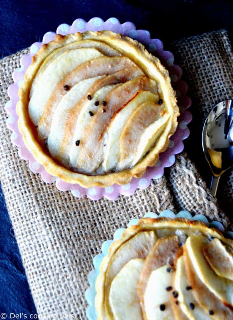 Pear-Apple Frangipane Tartlets with Cardamom