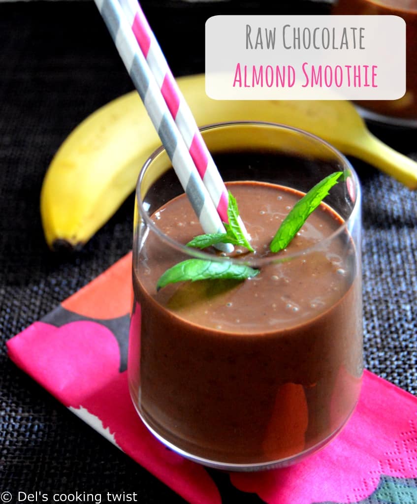 Raw-chocolate-almond-smoothie