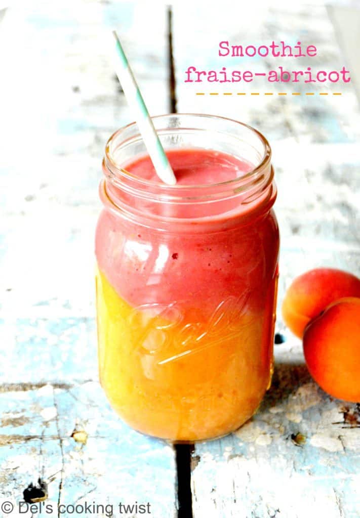 Smoothie fraise-abricot