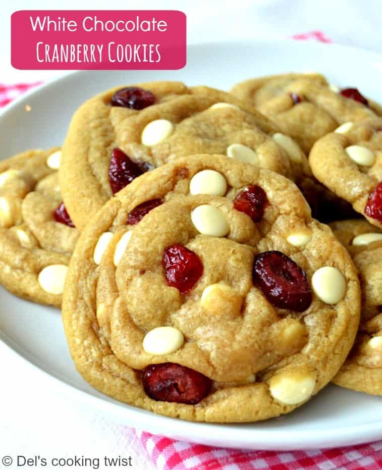 The Best White Chocolate Cranberry Cookies