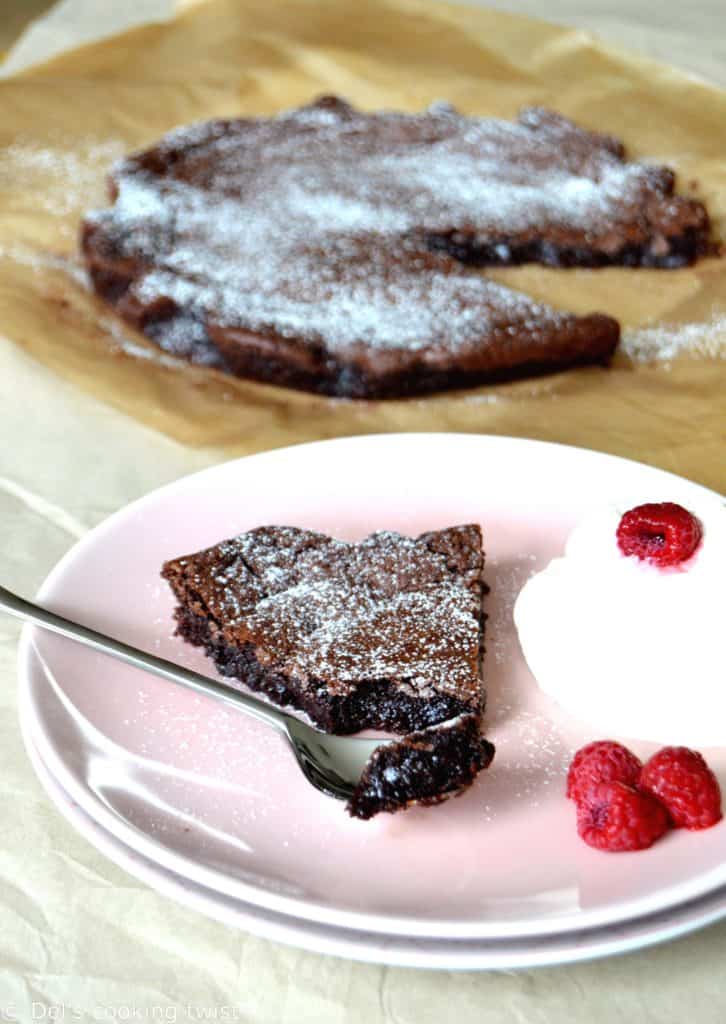 Swedish chocolate cake kladdkaka