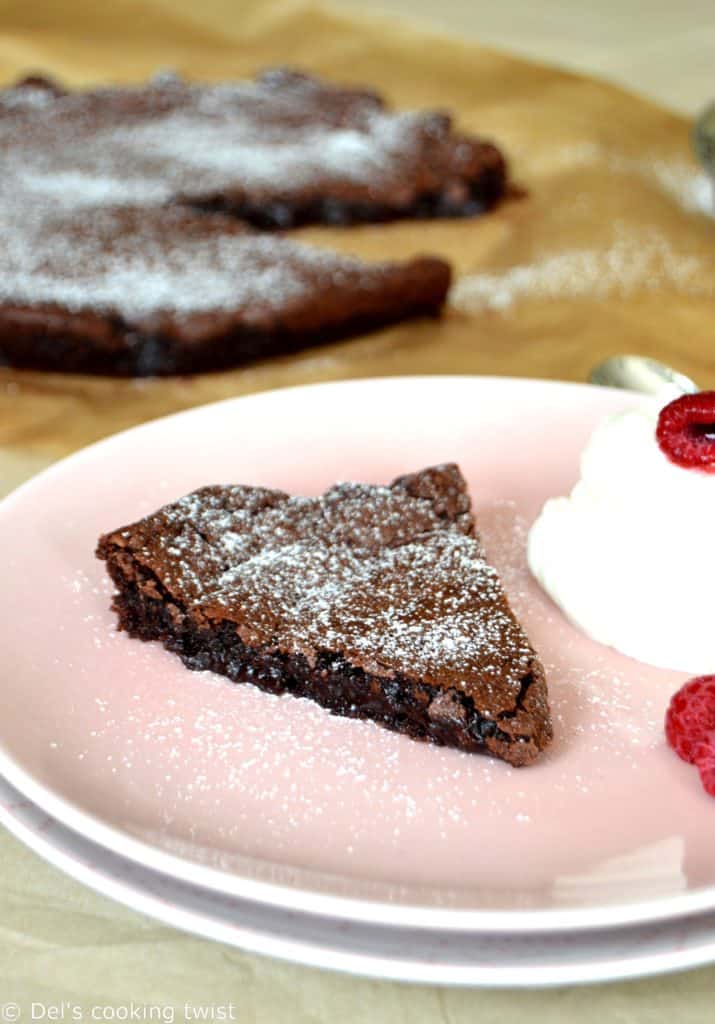 Swedish chocolate cake kladdkaka