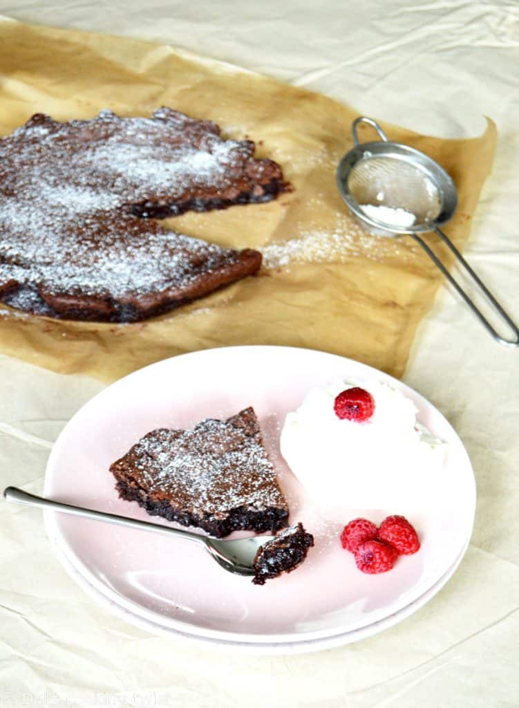 Swedish chocolate cake kladdkaka