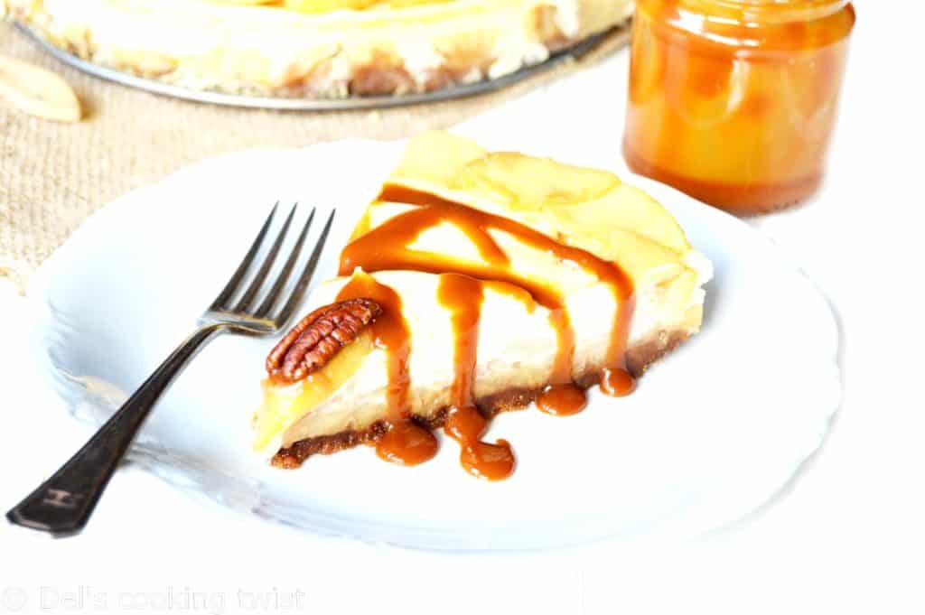 Salted Caramel Apple Cheesecake