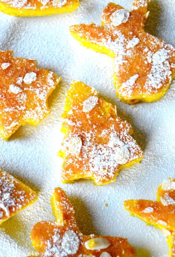 Moist mini orange and saffron cakes