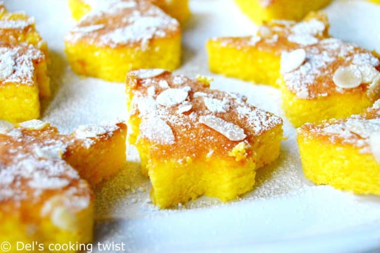 Moist Mini Orange & Saffron Cakes Del's cooking twist