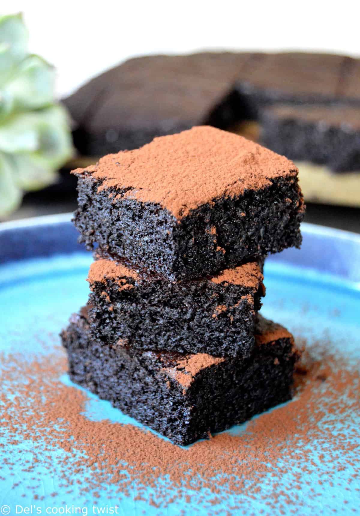 Gâteau au chocolat sans sucre ni lactose