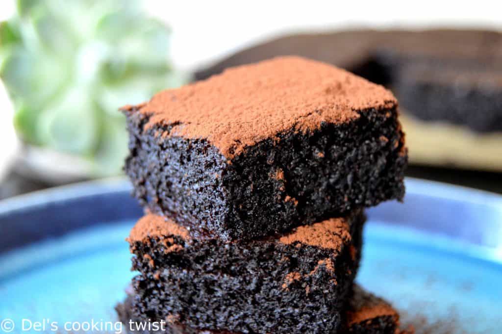 Gâteau moelleux au chocolat healthy (sans beurre, sans farine, sans sucre ajouté)