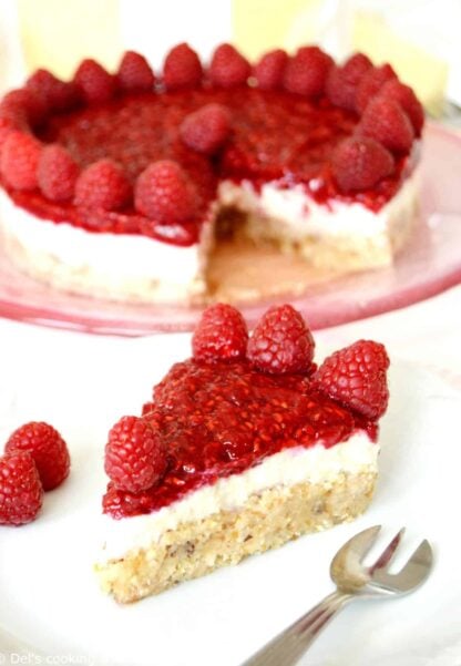 Vegan Raspberry Cheesecake