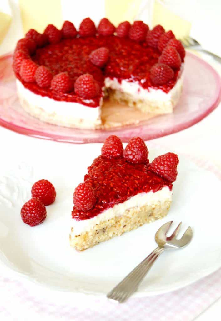 Vegan Raspberry Cheesecake