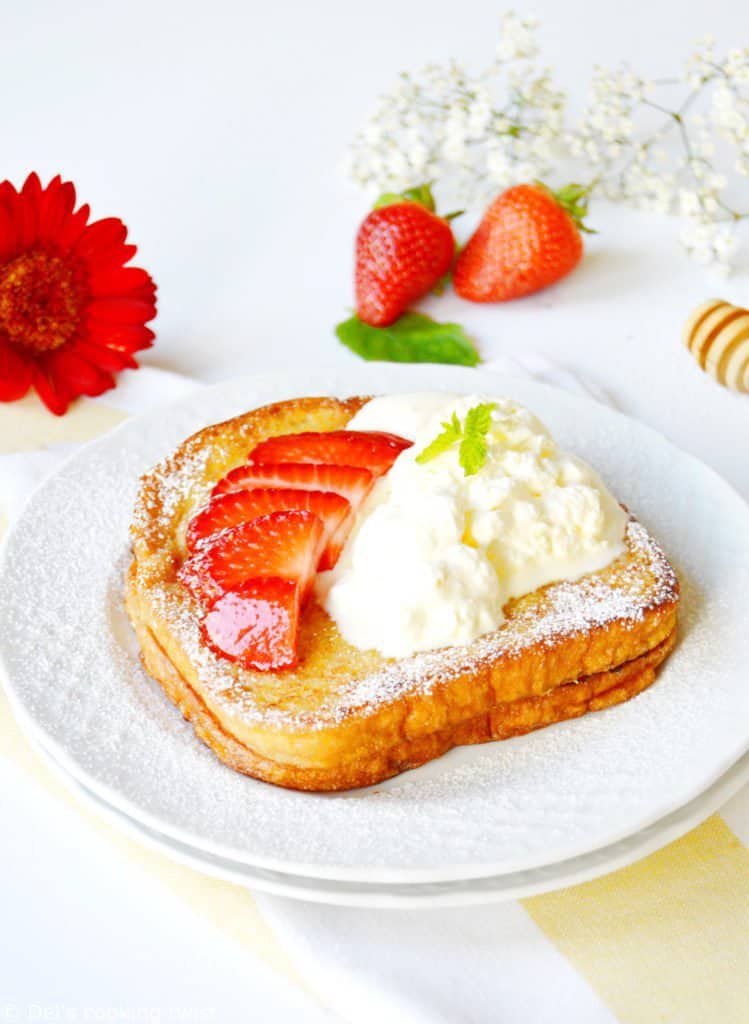 Pain perdu aux fraises