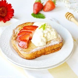 Pain perdu aux fraises