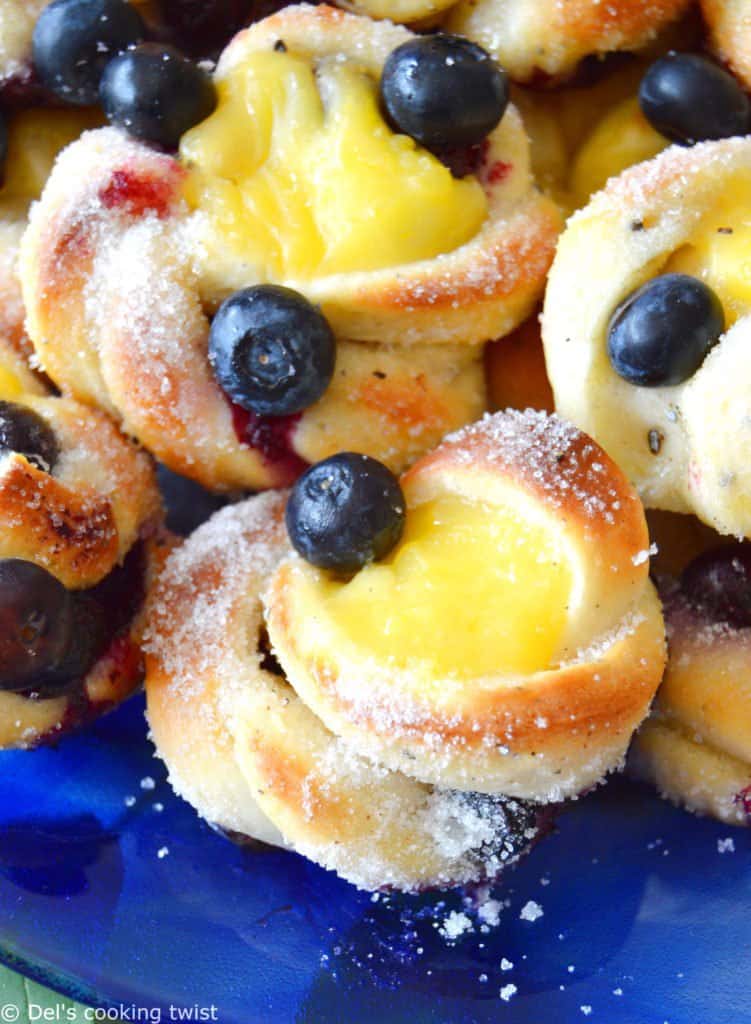 Swedish Blueberry Vanilla Buns