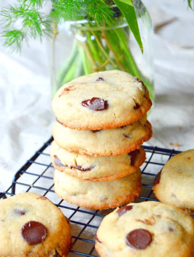 Chocolate Chip Shortbread Cookies