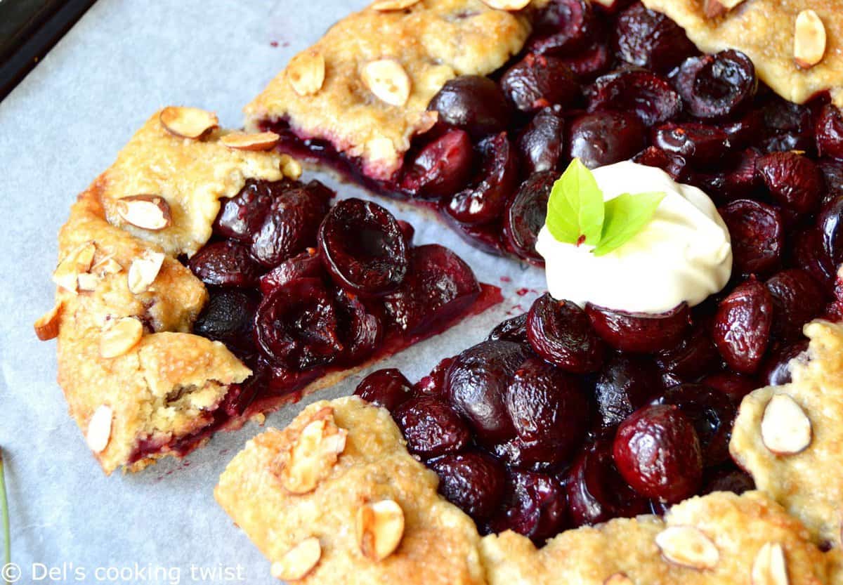 Tarte rustique aux cerises