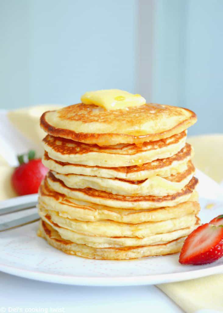 Easy Fluffy American Pancakes | Del's cooking twist