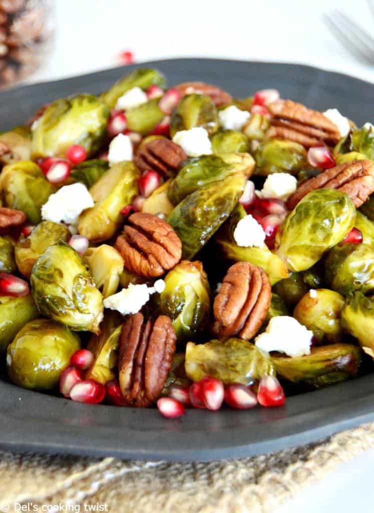 Maple Balsamic Brussels Sprouts