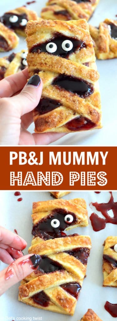 Momies "Hand Pies" au beurre de cacahuète et à la confiture de fruits rouges