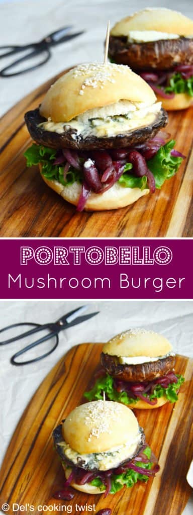 Portobello Mushroom Burger | Del's cooking twist